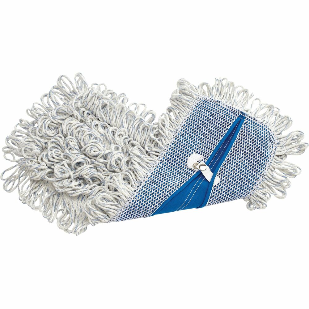 Image of Rubbermaid Commercial Products Looped Fringe, Finish Mop, 18", 6/CT, White