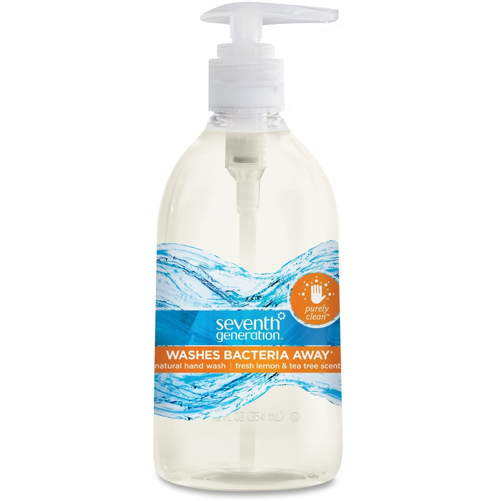 Image of Seventh Generation Handwash, Purely Clean, 12oz Pump, 8/CT, Clear
