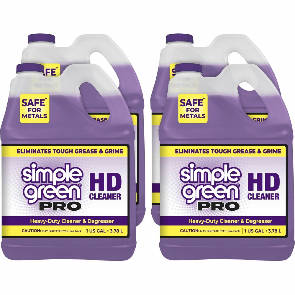 Image of Simple Green Multipurpose Cleaner, Heavy-duty, Conc, 1 Gal, 4/CT, Clear
