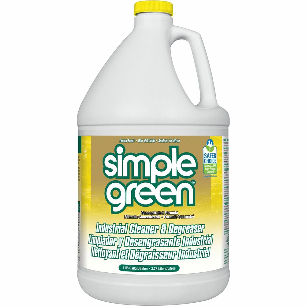 Image of Simple Green All-Purpose Cleaner, Degreaser, Refill, 128 oz, 6/CT, Lemon