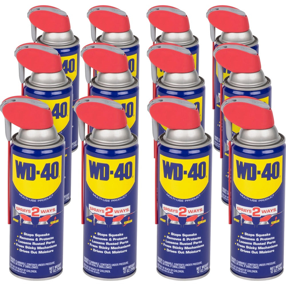 Image of WD-40 Company Lubricant, Multipurpose, Smart Straw, 12 oz, 12/CT