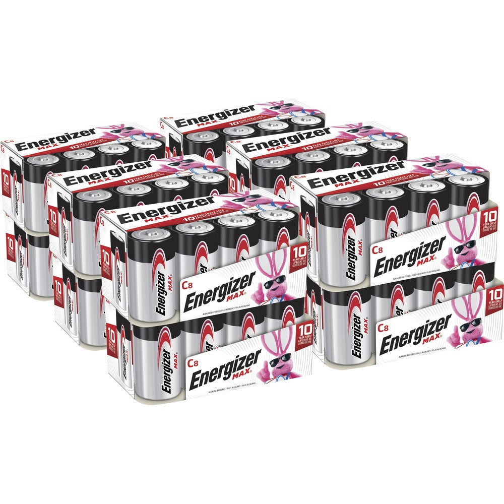 Image of Eveready Battery Co Inc Energizer Alkaline Battery, "C" Size, 8/PK, 12PK/CT, SR
