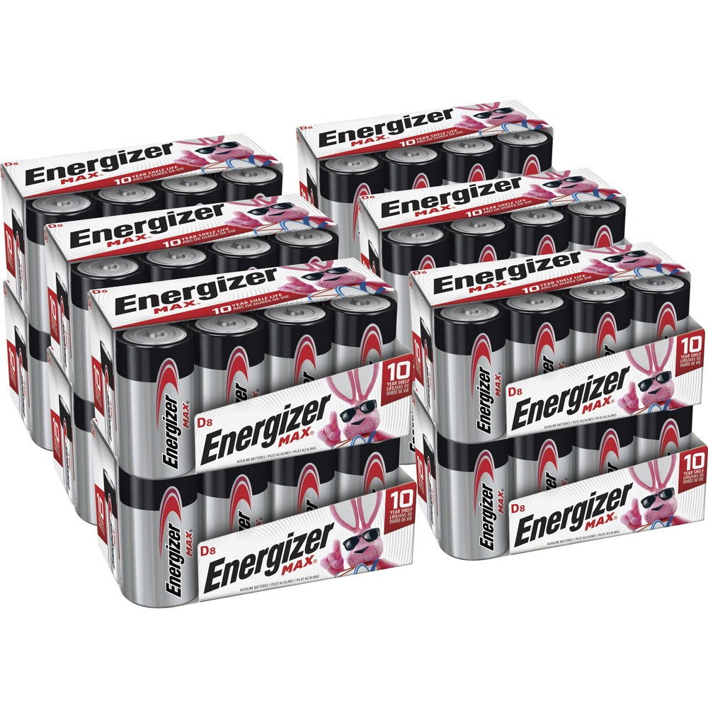 Image of Eveready Battery Co Inc Energizer Alkaline Battery, "D" Size, 96/CT