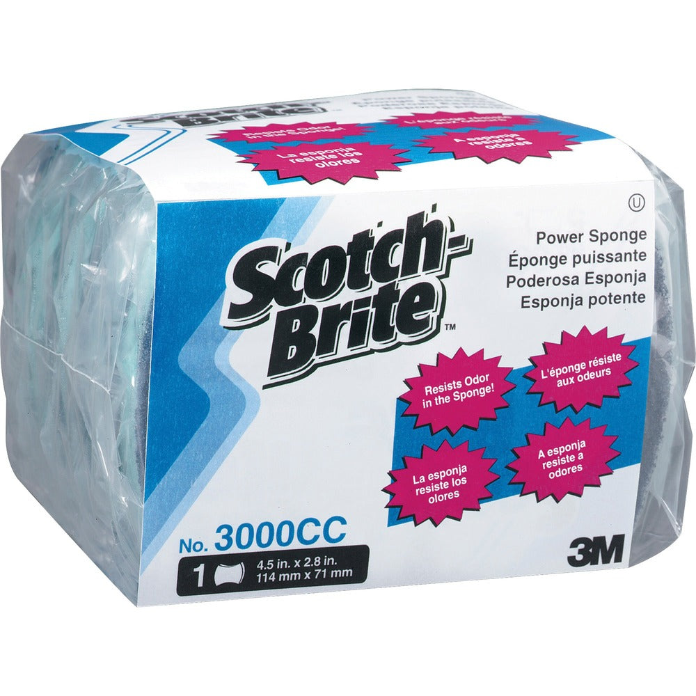 Image of 3M Power Sponge,Dual Pad/Sponge,4-1/2"x2-4/5"x7/10",60/CT,AA