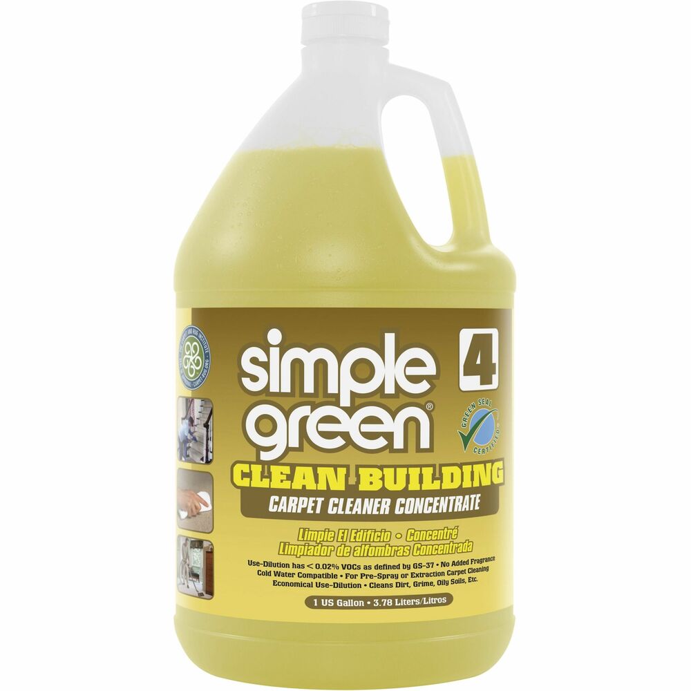 Image of Simple Green Carpet Cleaner, Concentrate, Nontoxic, 1 Gallon, 2/CT, SD