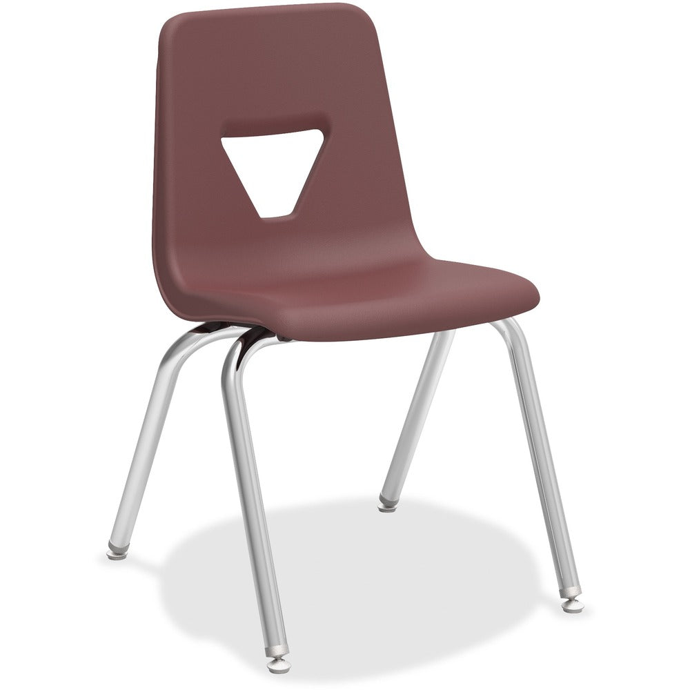 Image of Lorell Student Chairs, Stacking, 18-3/4"x20-1/2"x30", 4/CT. BY