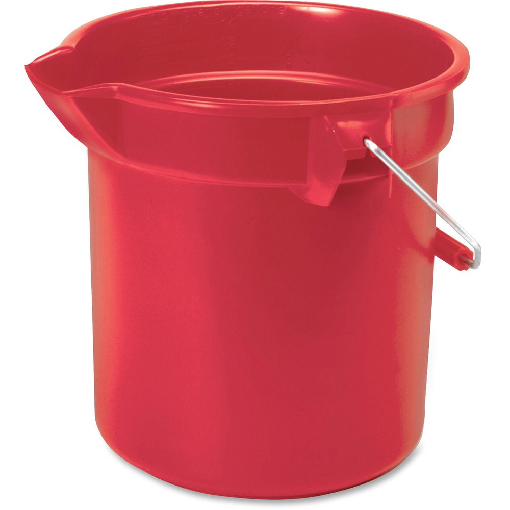 Image of Rubbermaid Commercial Products Bucket, Heavy-duty, Round, 14 Qt, 13-1/8"x11-3/8", 6/CT,RD