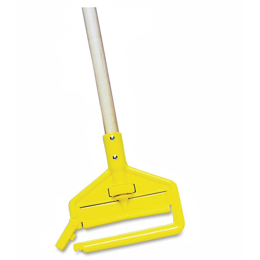 Image of Rubbermaid Commercial Products Invader Side Gate Handle, 60", Hardwood, 12/CT, Yellow