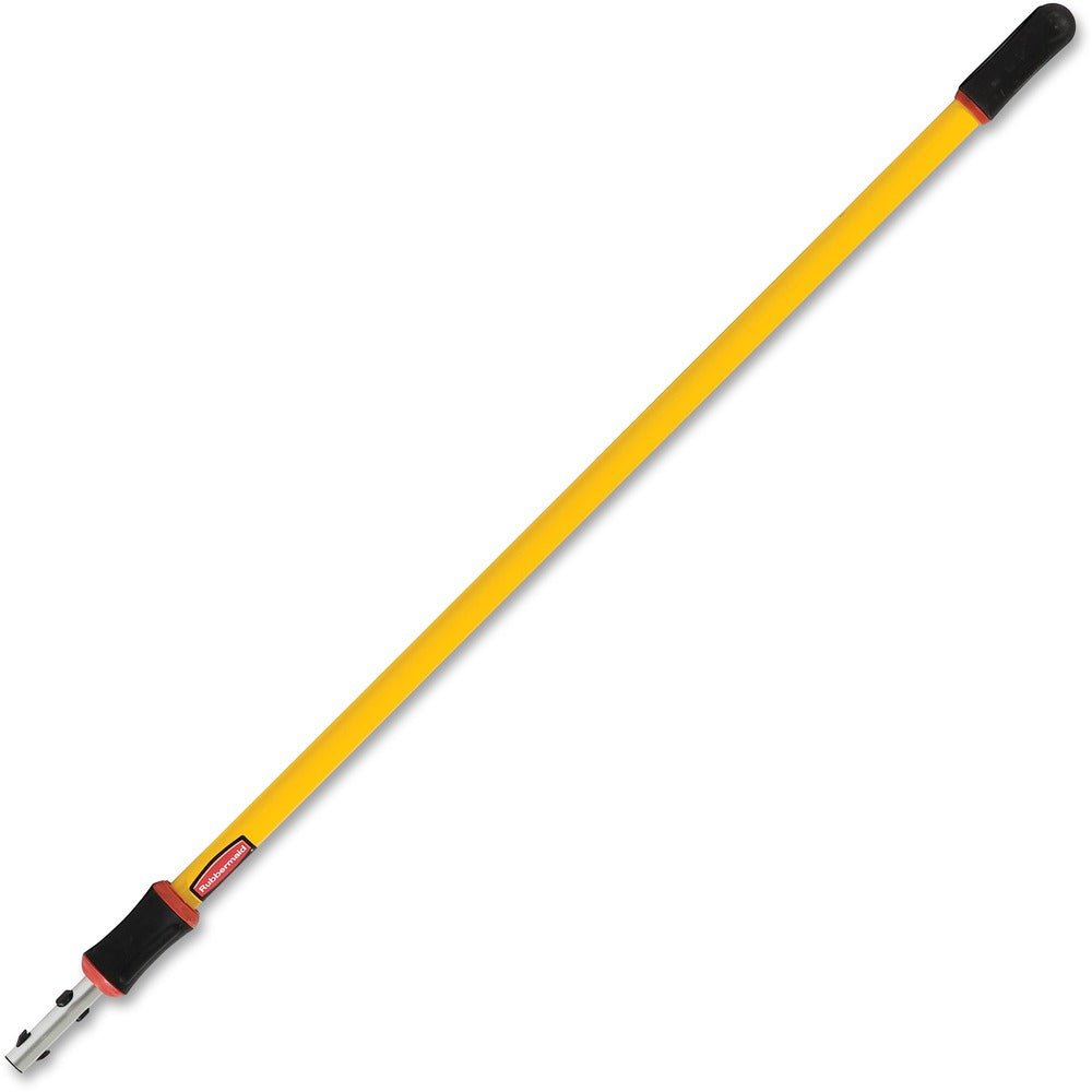 Image of Rubbermaid Commercial Products HYGEN Extension Pole, 4'-8' L, 1.4" Dia, Aluminum, 6/CT, YW