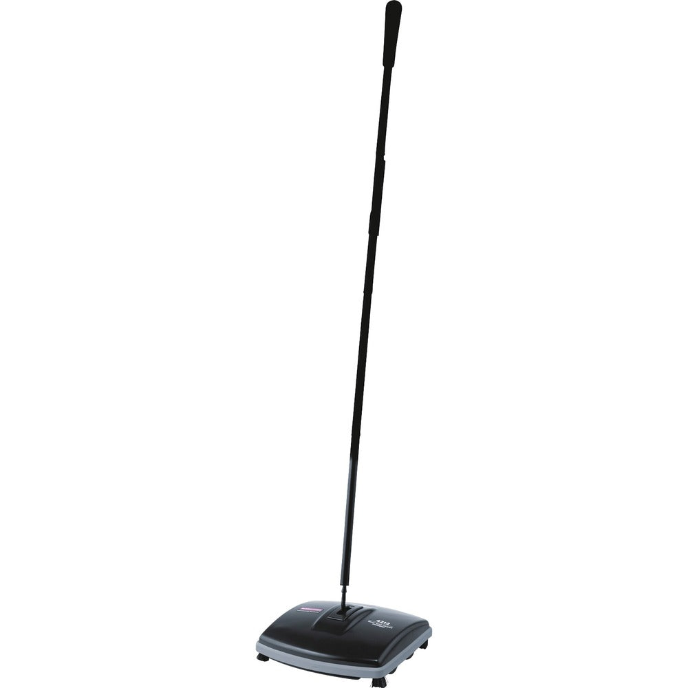 Image of Rubbermaid Commercial Products Floor/Carpet Sweeper, 6-1/2"W Sweep Path, 4/CT, BK