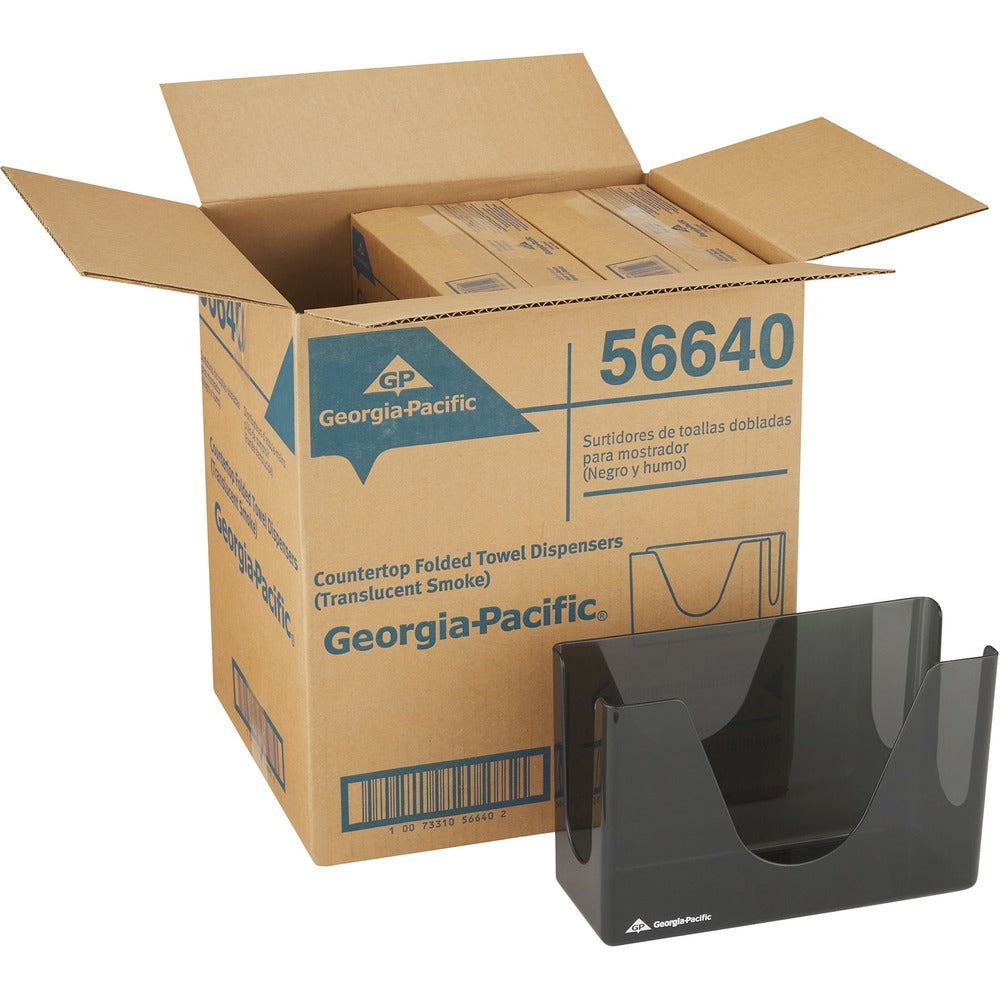 Image of Georgia-Pacific Towel Dispenser, Countertop,11-2/5"x4-2/5"x7-3/4", 6/CT, SKE