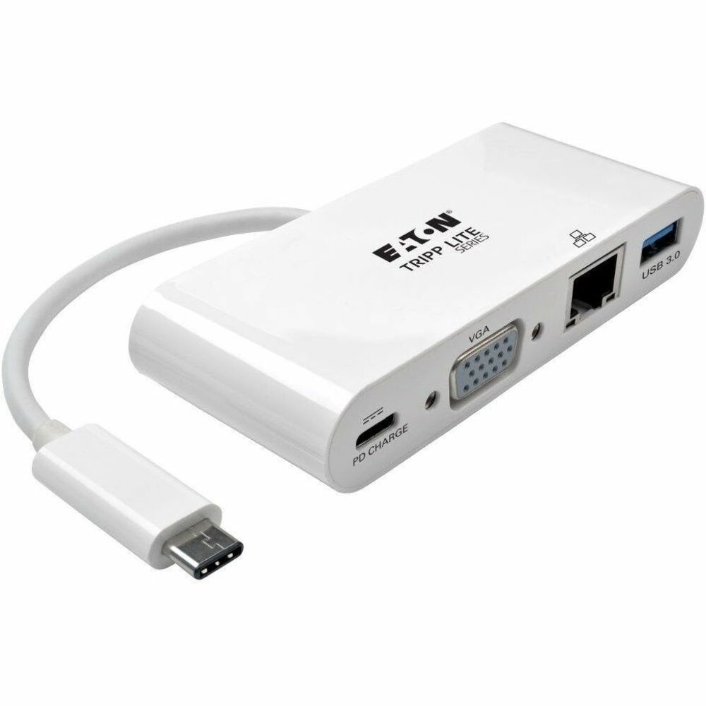 Image of Tripp Lite Adapter, w/ USB-A, USB-C to VGA, 3-4/5"Wx1-3/5"Dx7/10"H, WE