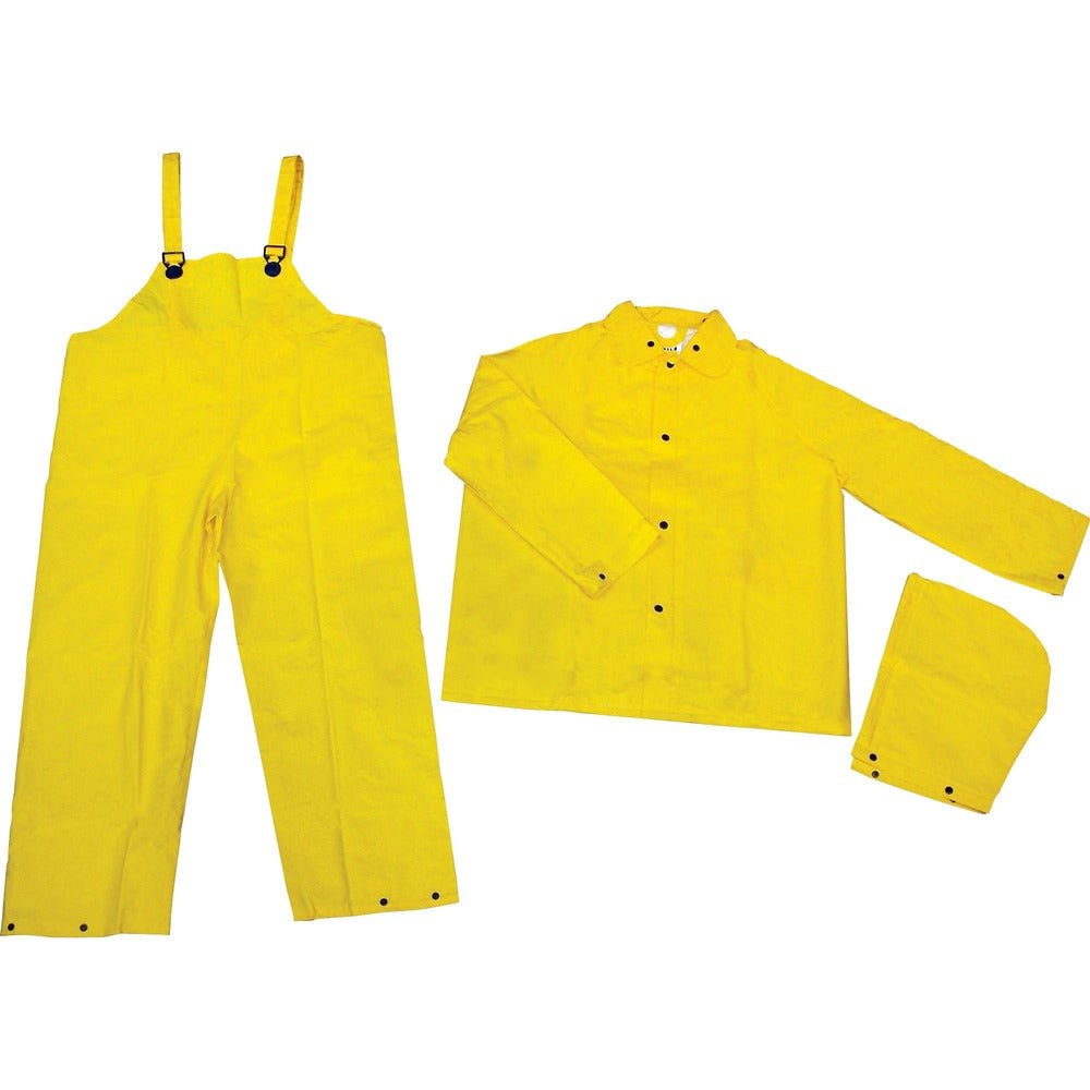Image of MCR Safety Rainsuit, 3 Piece, XX-Large, Yellow