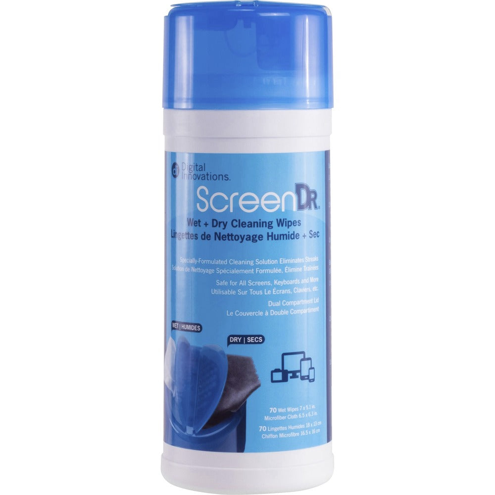 Image of Allsop Cleaning Wipes, f/Electronics, Microfiber, 70/Canister