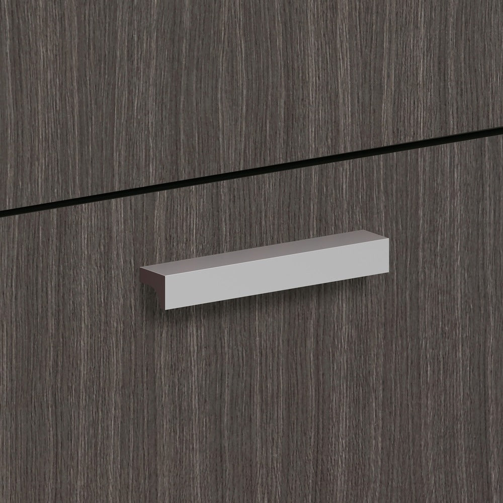 Image of HON Contemporary Pull, 4-3/4"x3/4"x.69", 2/PK, Silver