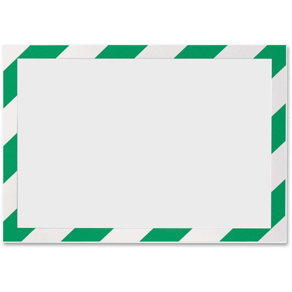 Image of Durable Office Products Self Adhesive Frame, Ltr, Green/White