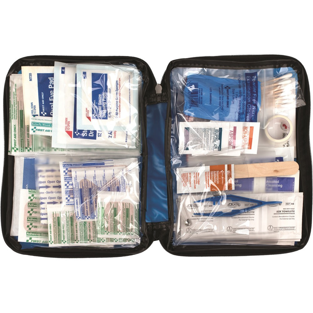 Image of First Aid Only, Inc First Aid Kit, 138 Pc, Fabric, Blue