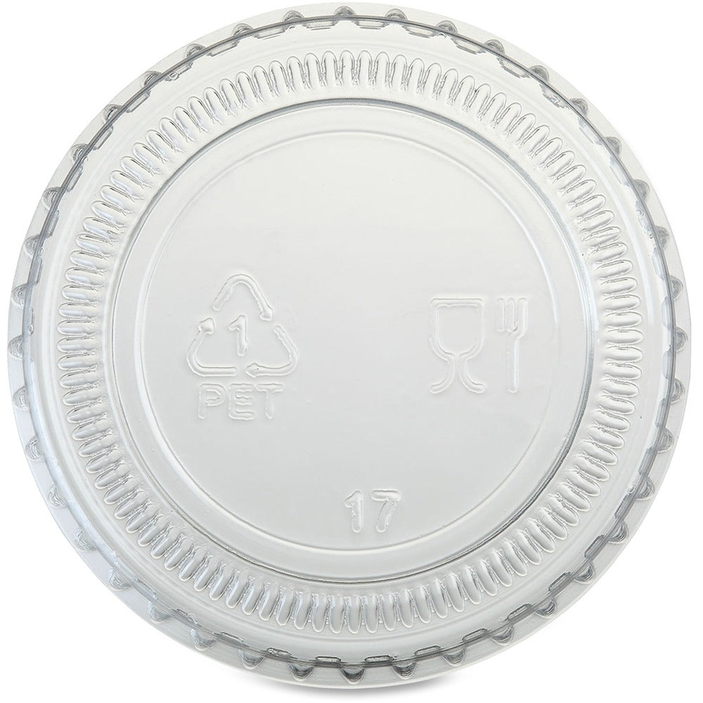 Image of Genuine Joe Portion Cup Lids, 1oz, 50/BG, 50BG/CT, Clear