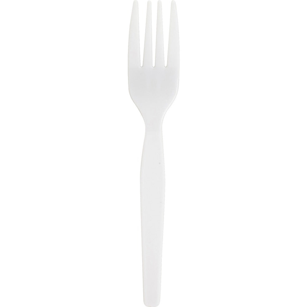 Image of Genuine Joe Forks, Heavyweight, 1000/CT, White