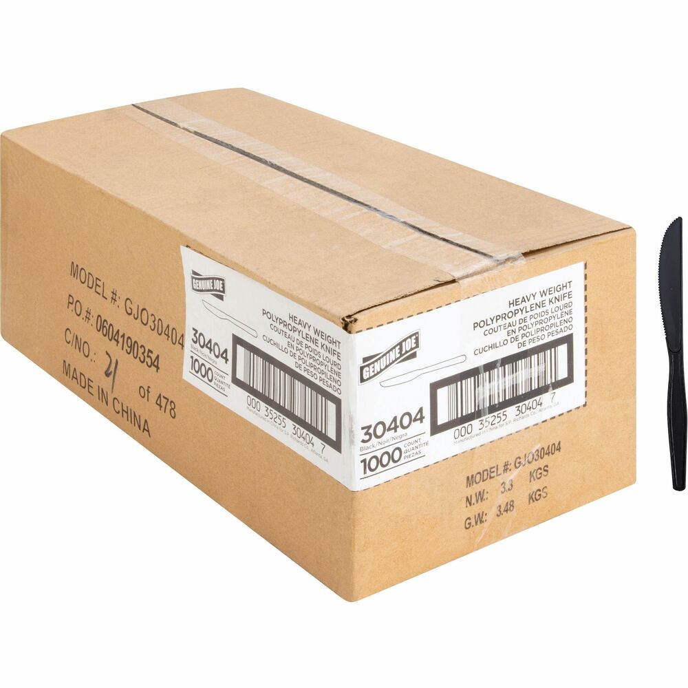Image of Genuine Joe Knife, Heavyweight, 1000/CT, Black