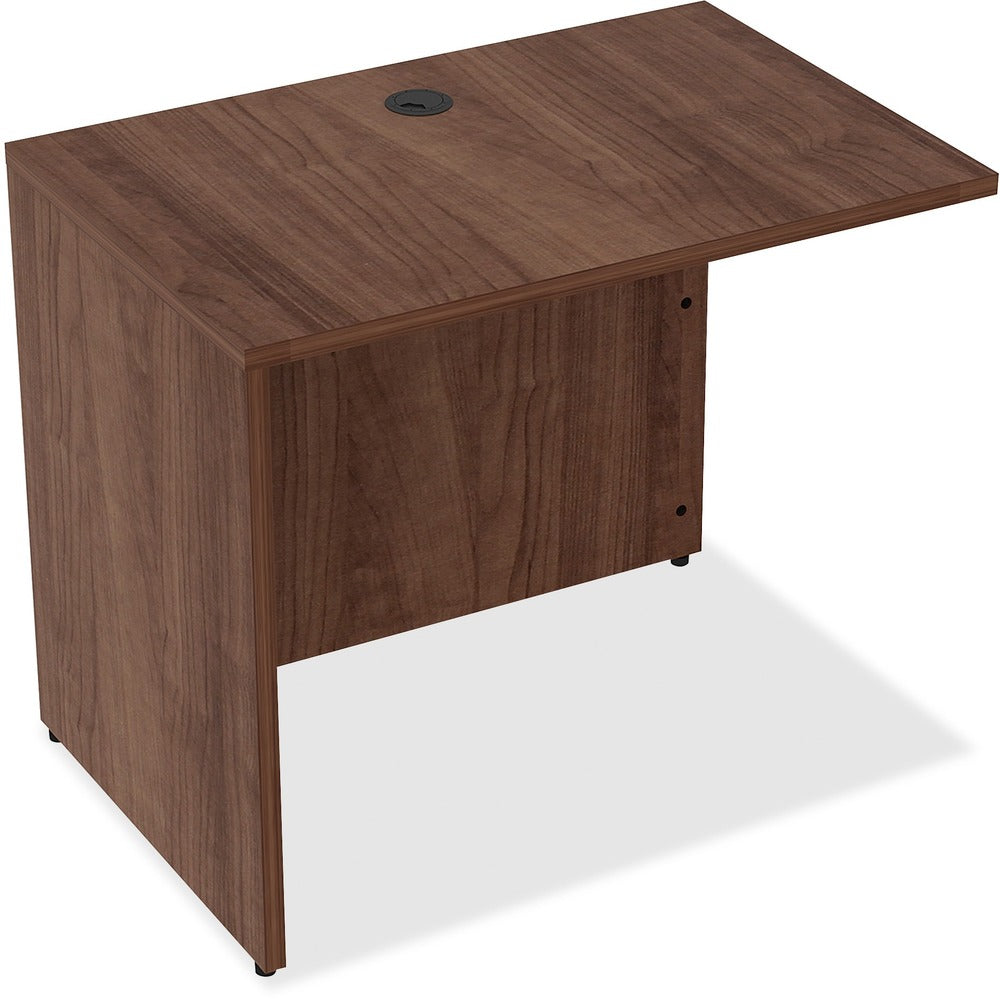 Image of Lorell Return, Rectangular, 35"x24"x29-1/2", Walnut