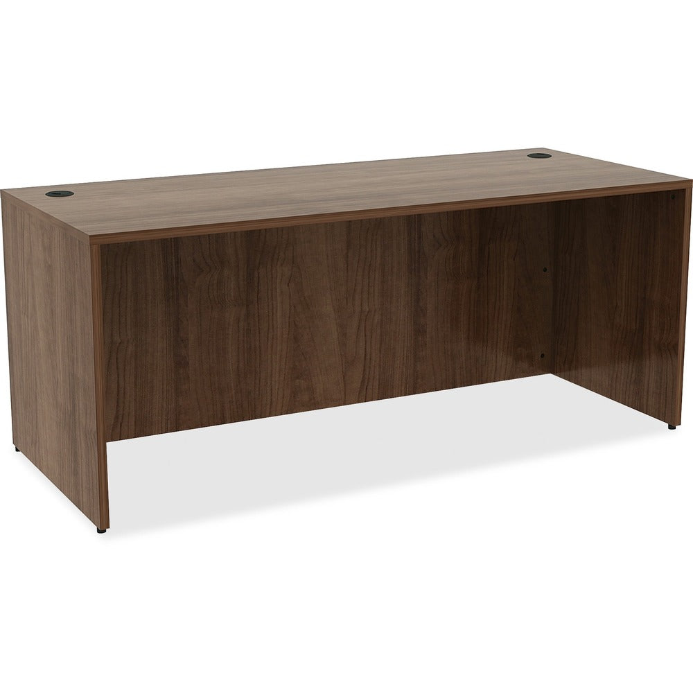 Image of Lorell Laminated Desk, 72"x30"x29-1/2", Walnut
