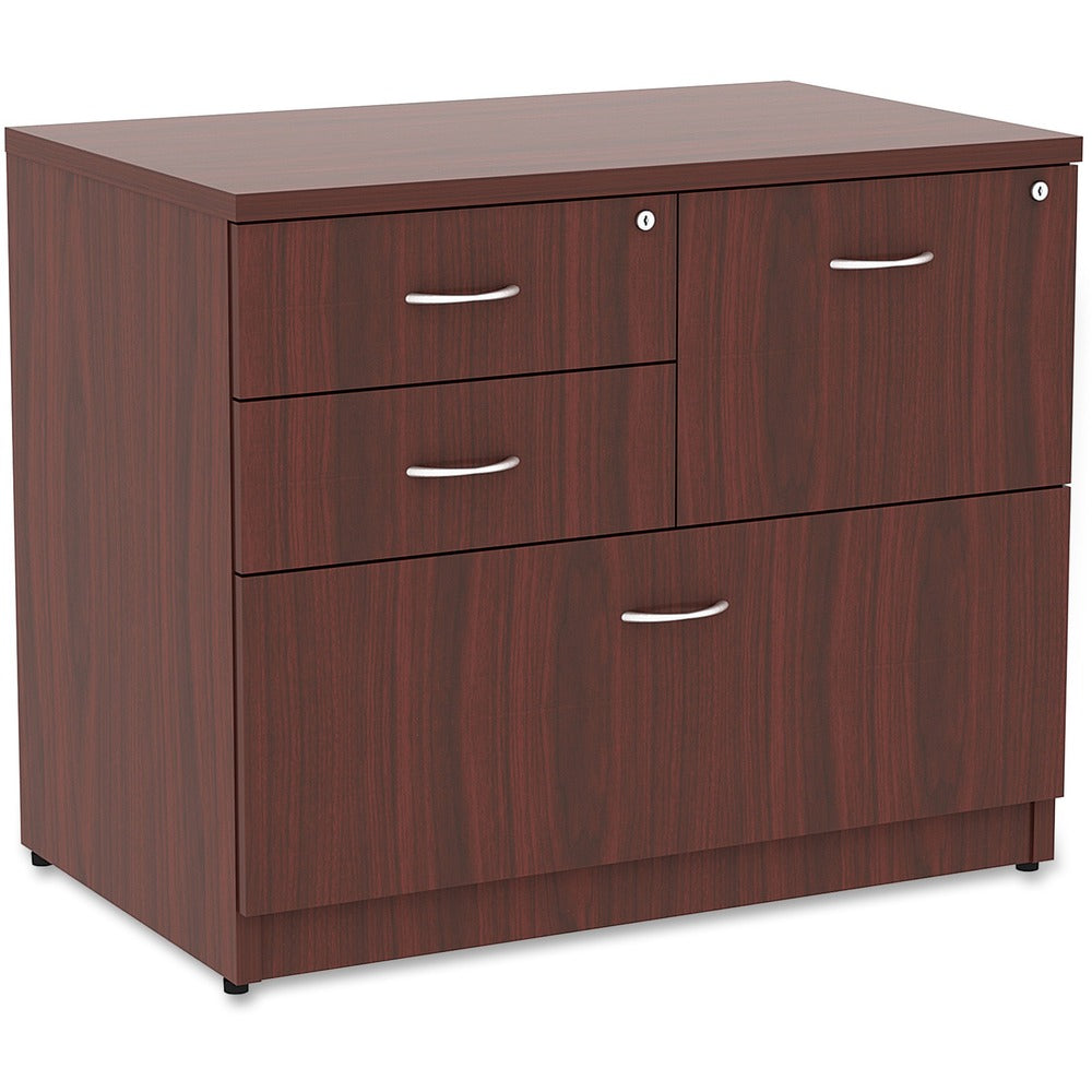 Image of Lorell Lateral File, 3B/F, 35-1/2"x22'x29-1/2", Mahogany