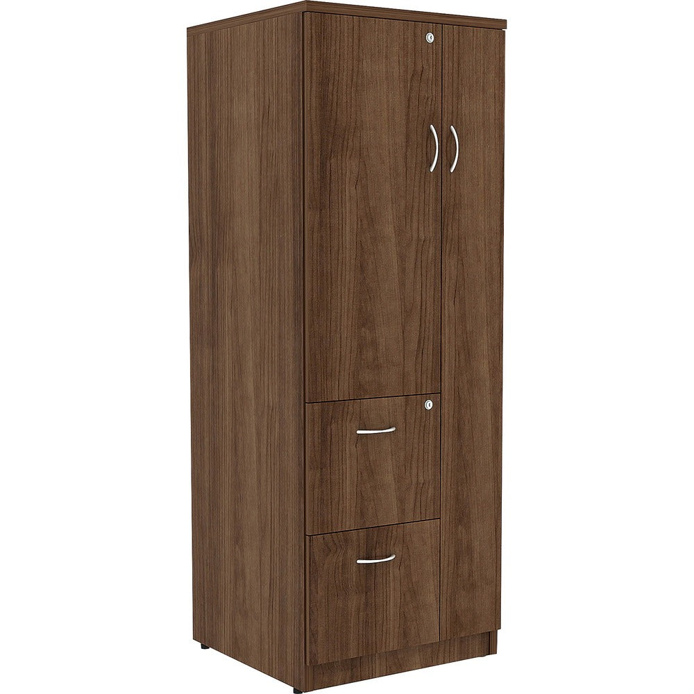 Image of Lorell Storage Cabinet, 23-3/5"x23-3/5"x65-3/5", Walnut