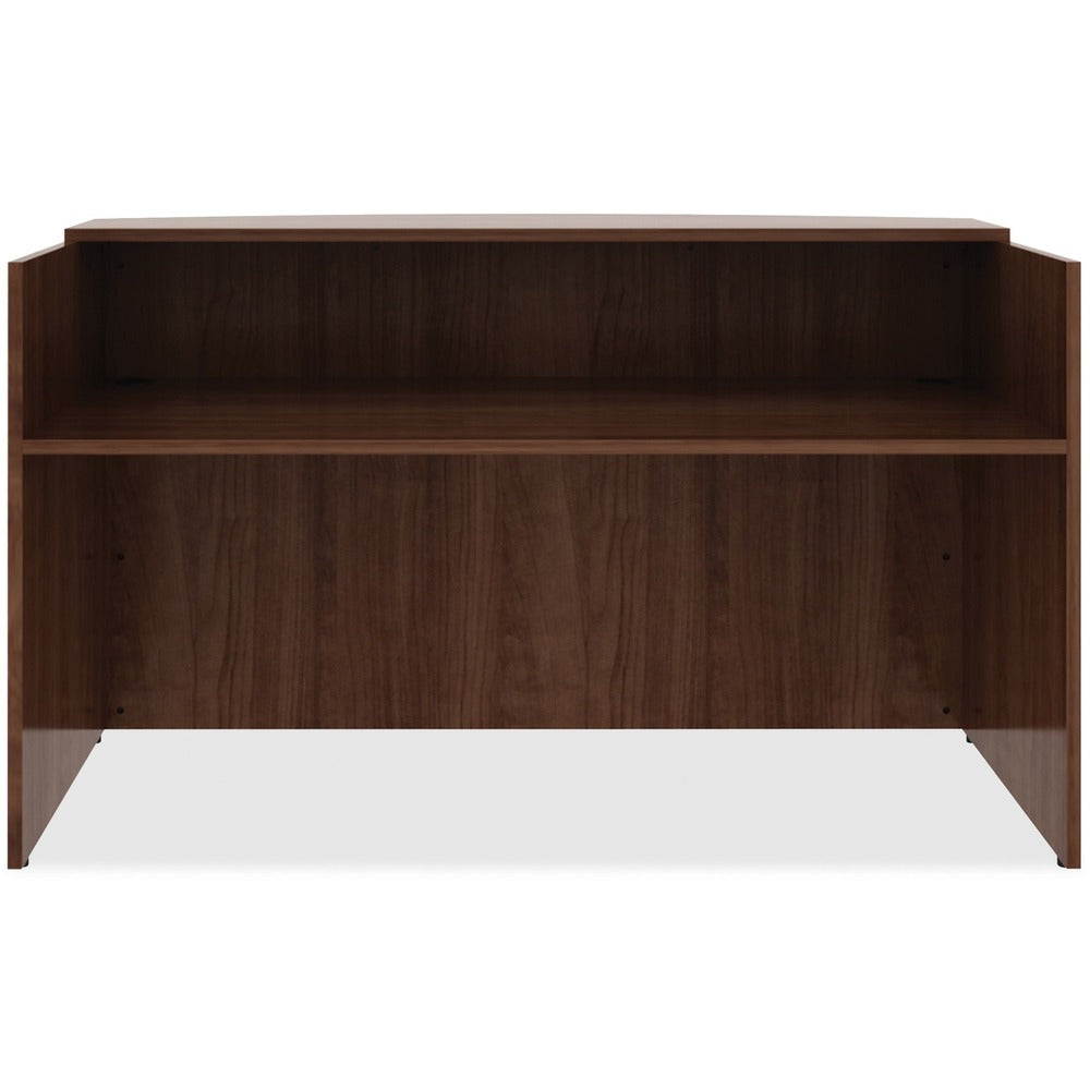 Image of Lorell Reception Desk, 72"x36"x42-1/2", Walnut
