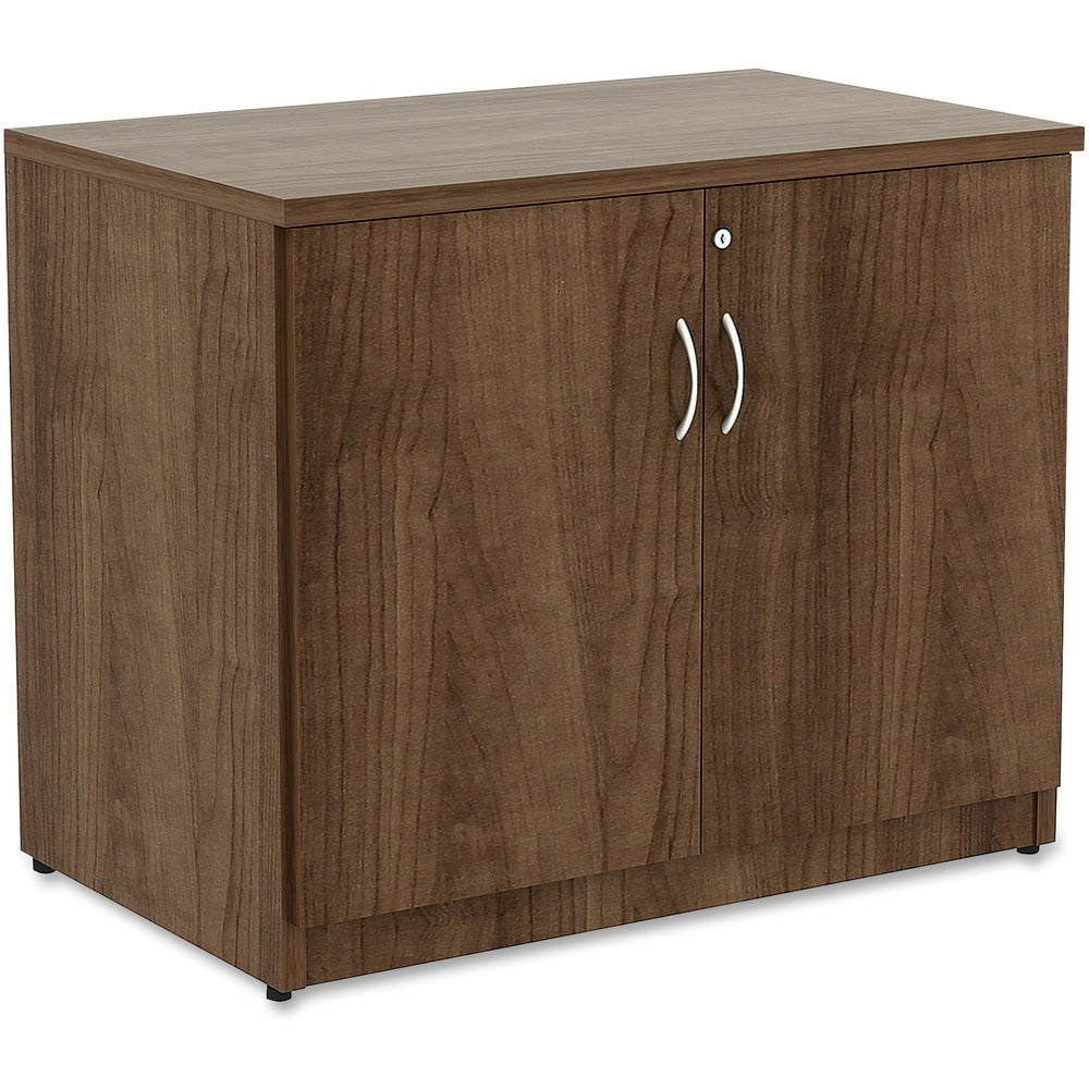 Image of Lorell Storage Cabinet, 2 Doors, 36"x22-1/2"x29-1/2", Walnut