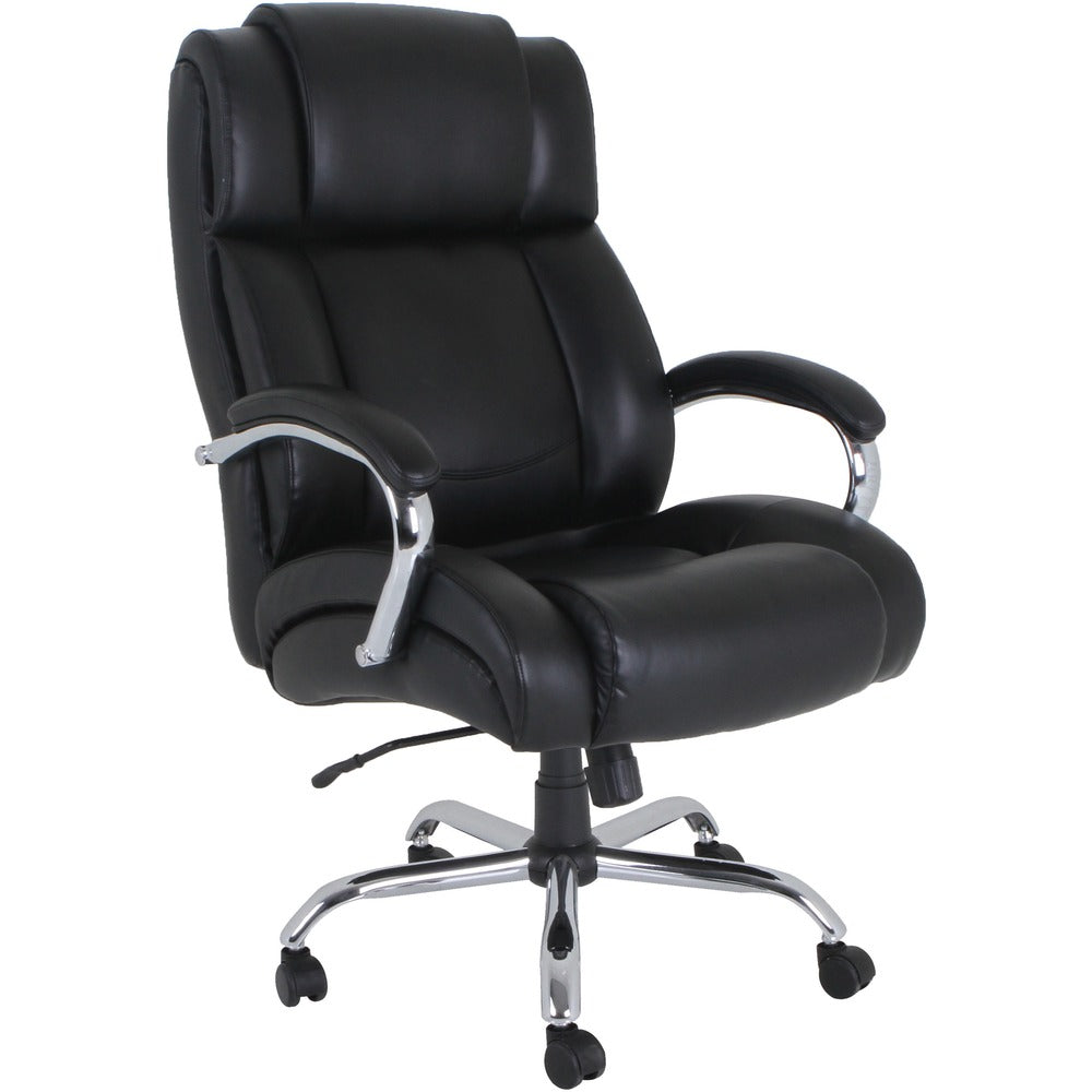 Image of Lorell Big/Tall Chair, 500 lb Cap, 29-1/4"x33-1/4"x49-3/8", BK