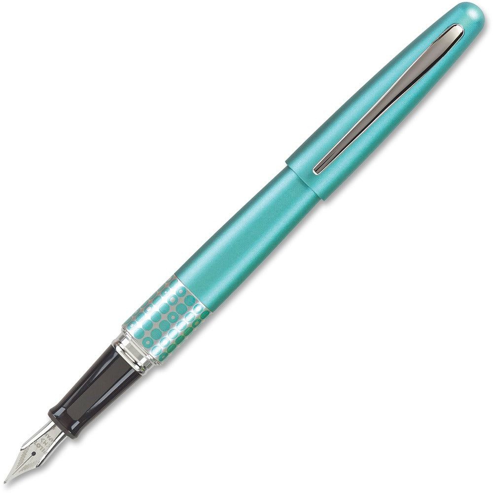 Image of Pilot Gel Roller, Retro-Pop, Fine Nib, Turquoise Barrel/BK Ink
