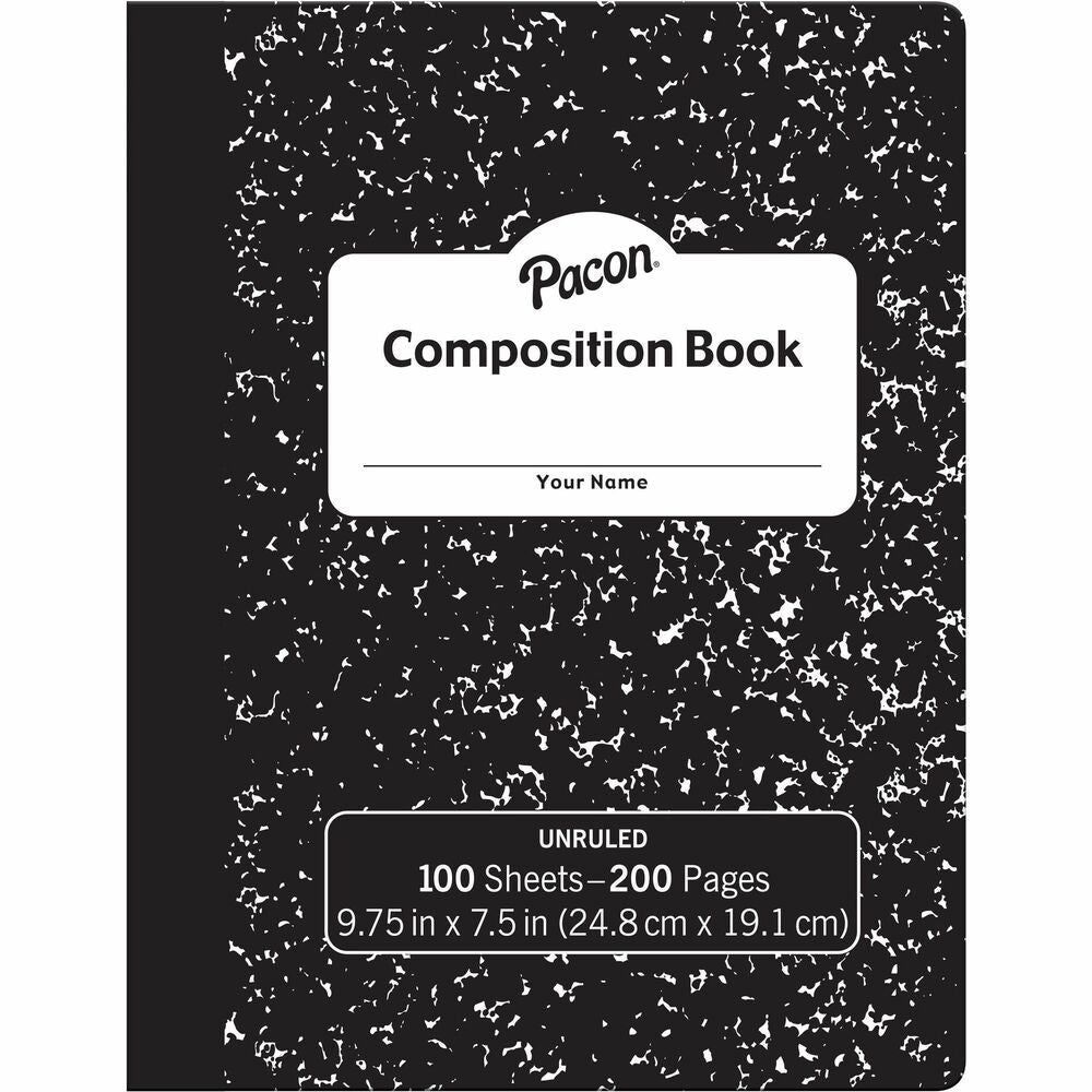 Image of Pacon Composition Book, Unruled, 7-1/2'x9-3/4", 24/CT, BKME