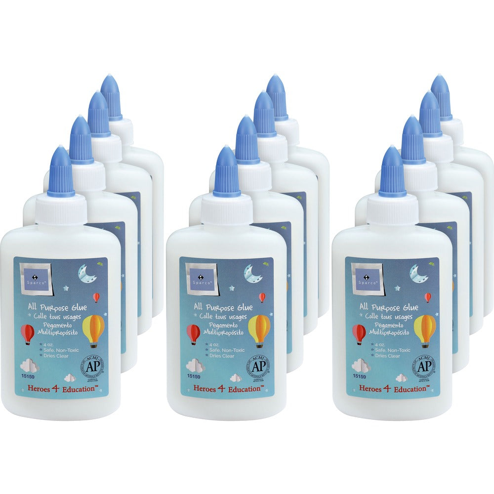 Image of Sparco School Glue, 4oz., 12/BX, White