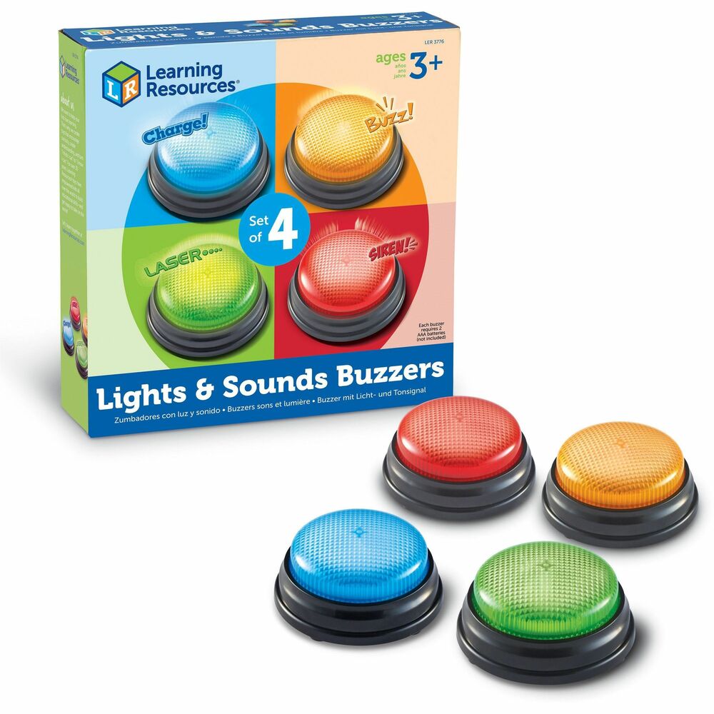 Image of Learning Resources Lights/Sounds Buzzers Set, 4 Set, MI
