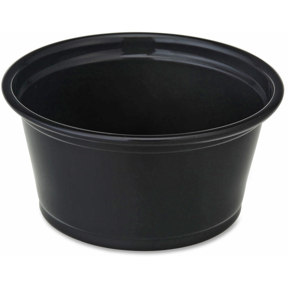 Image of Genuine Joe Portion Cups, 2oz, 50/BG, 50BG/CT, Black