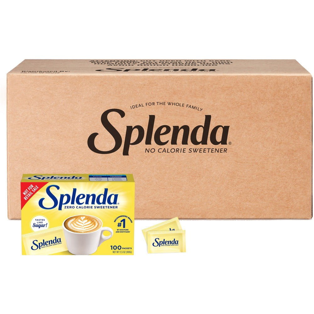Image of Heartland Food Products Group Splenda Sugar Substitute Packets, 1.0g, 100/BX, 12BX/CT, YW