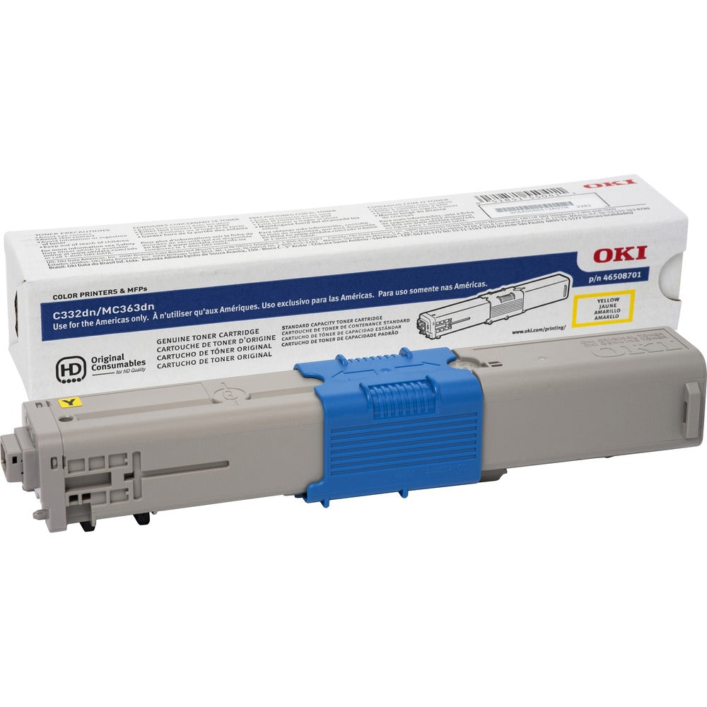 Image of OKI Toner Cartridge, f/C332/MC363, 3000 Page Yield, YW