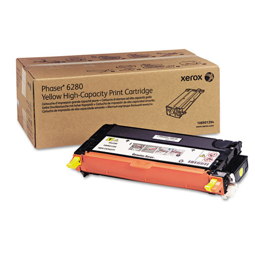 Image of Xerox® 106r01394 High-Yield Toner, 5,900 Page-Yield, Yellow
