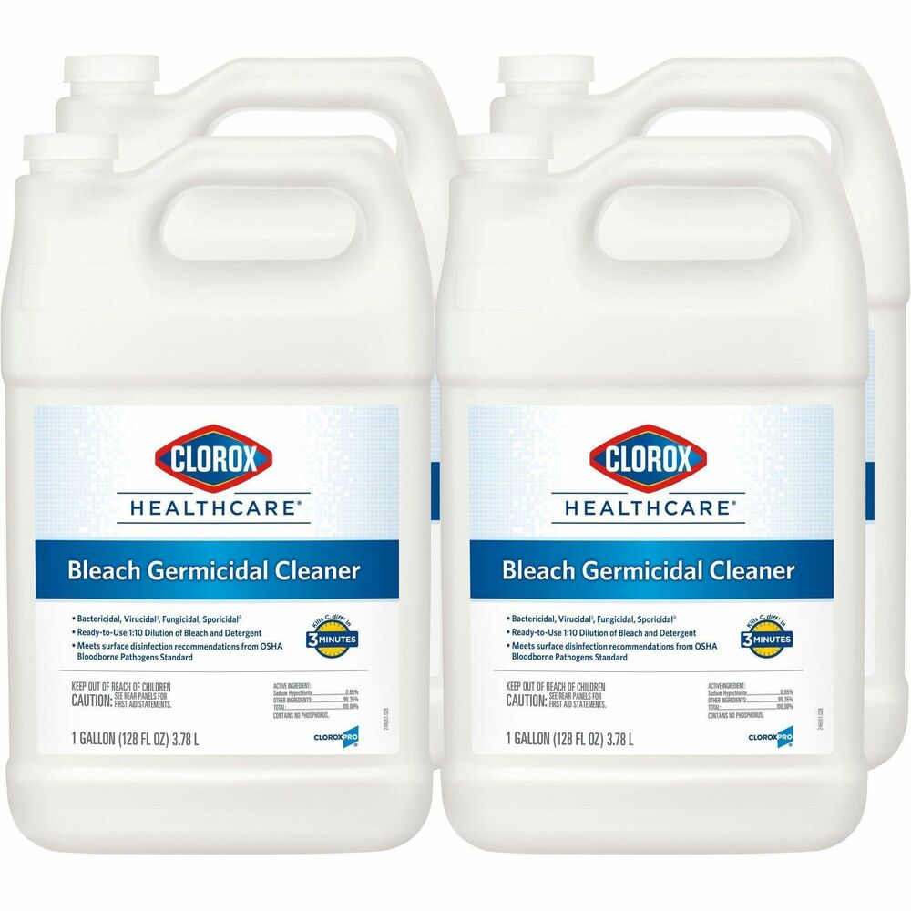 Image of Clorox Company Dispatch Disinfectant w/Bleach, Refill, 128oz, 4/CT, White