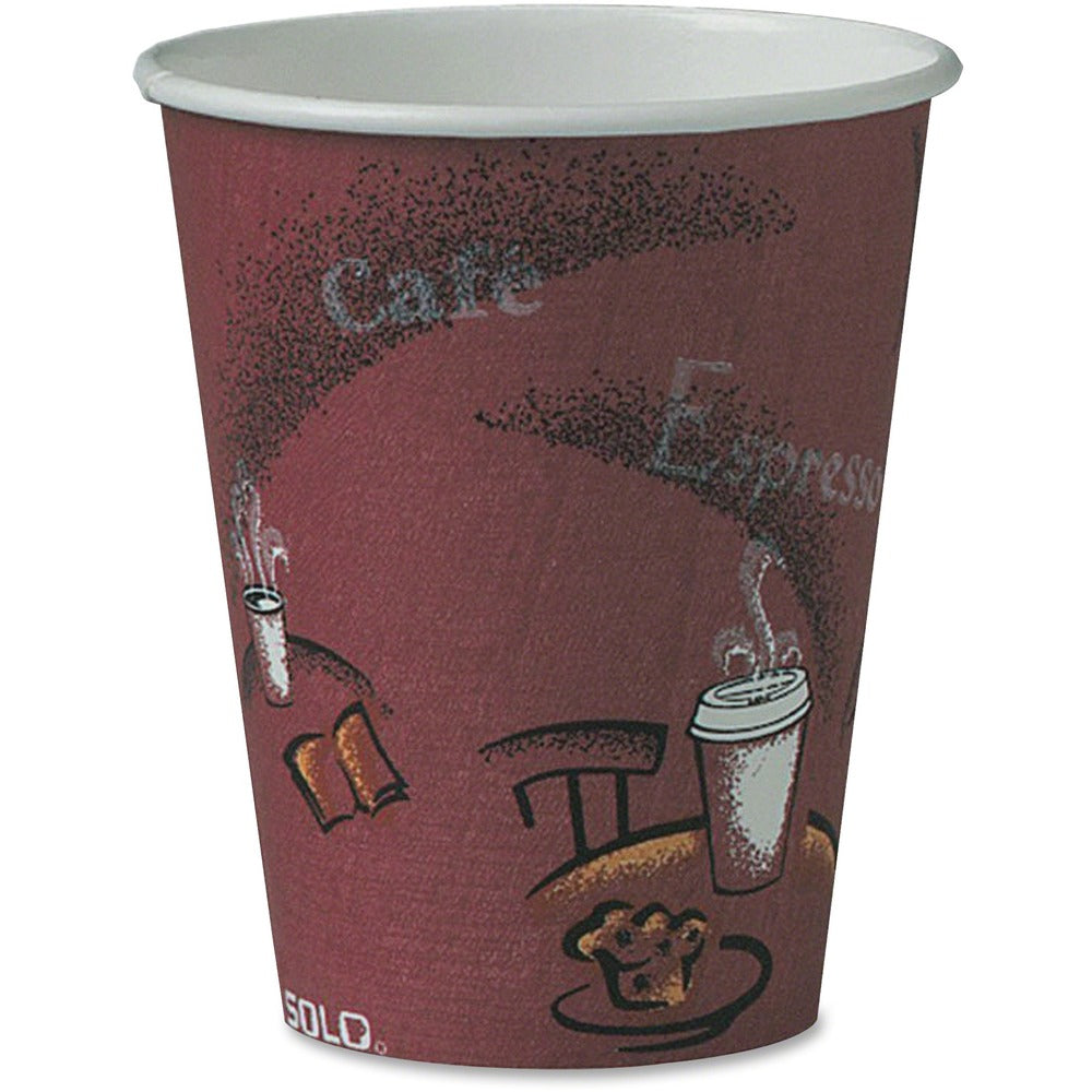 Image of Solo Cup Company Hot Cups, Paper, Poly Lined Inside, 8oz, 20/CT, MI