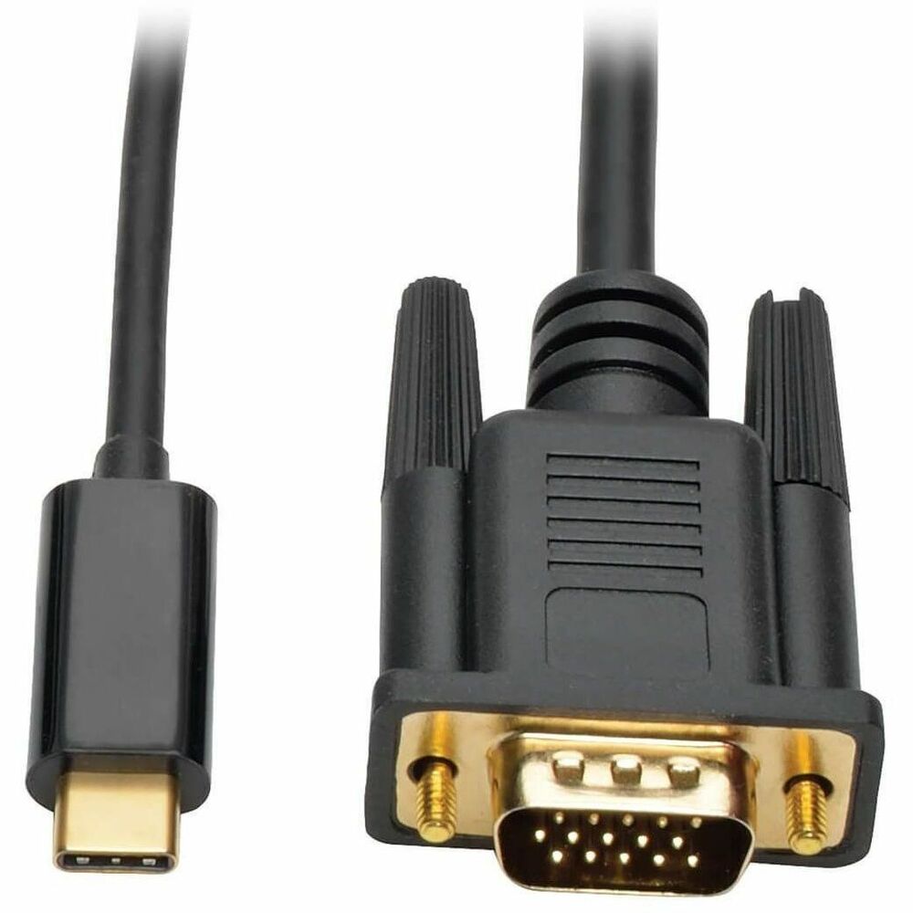 Image of Tripp Lite Adapter Cable, USB-C to VGA, Gen 1, USB 3.1, M/M, 6'L, Black