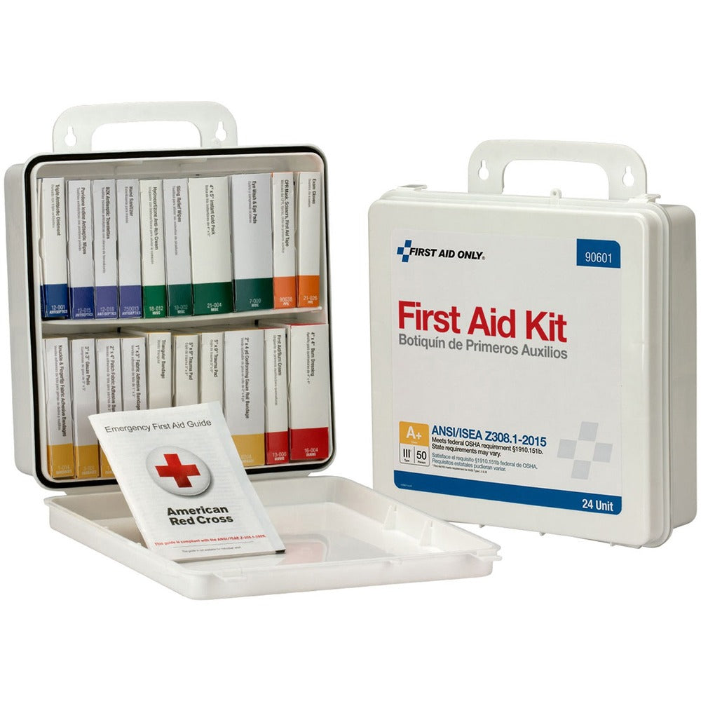 Image of First Aid Only, Inc Ansi Unit First Aid Kit, 50 Person, 24 Pieces, White