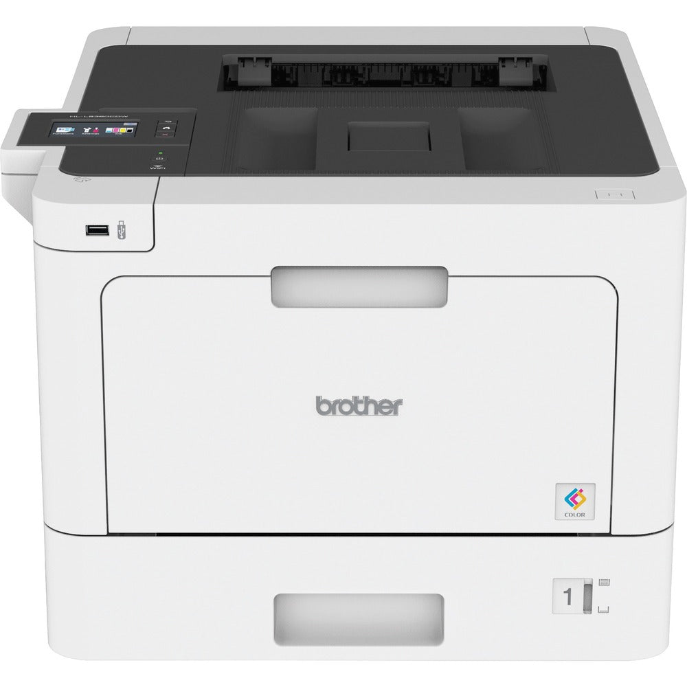 Image of Brother Wireless Laser Printer, 33PPM, 17.4"Wx19.1"Dx12.3"H, GY