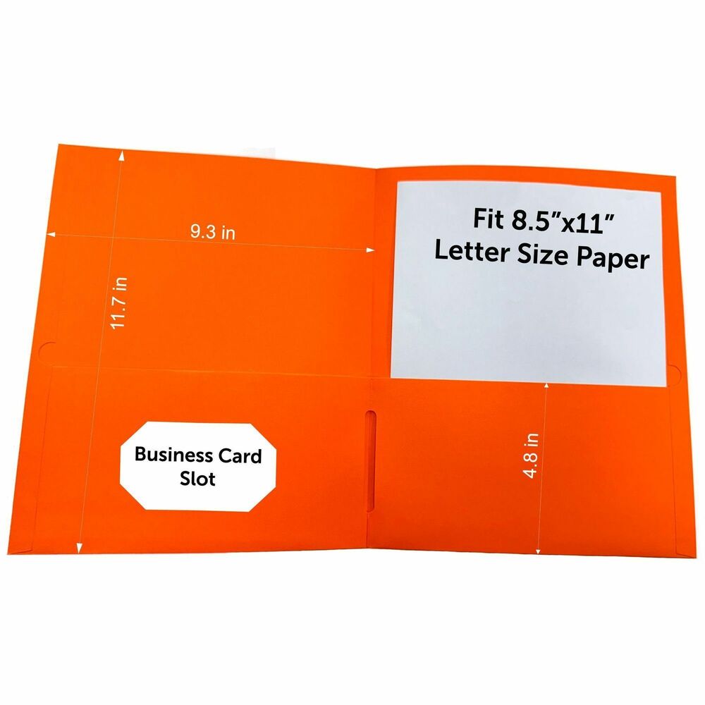 Image of Business Source Portfolio,2-Pocket,125-Sht Cap,8-1/2"x11-1/2",25/BX,OE