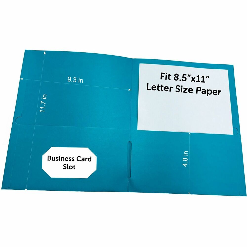 Image of Business Source Portfolio,2-Pocket,125-Sht Cap,8-1/2"x11-1/2",25/BX,TL