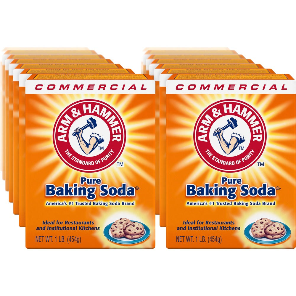 Image of Church & Dwight Co., Inc. Baking Soda, 1lb, 24/CT, White