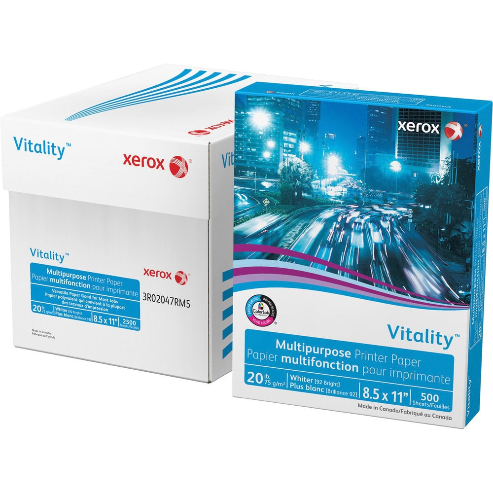 Image of Xerox Copy Paper,20 lb, 8-1/2" x 11", 92 GE,500/PK,10/CT,40/PL,WE