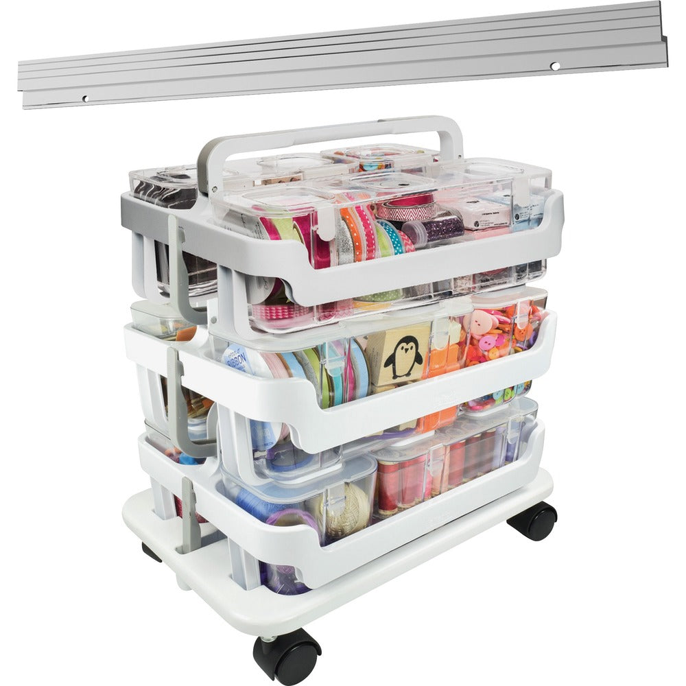 Image of Deflecto Caddy Organizer System, Stackable,16"W x 11"L x 17-1/4"H,AST
