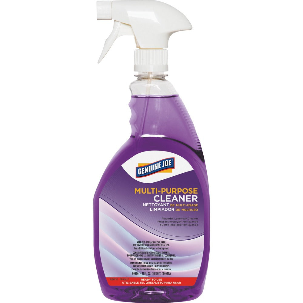 Image of Genuine Joe Multipurpose Cleaner, Ready-to-Use, 32 oz, Purple